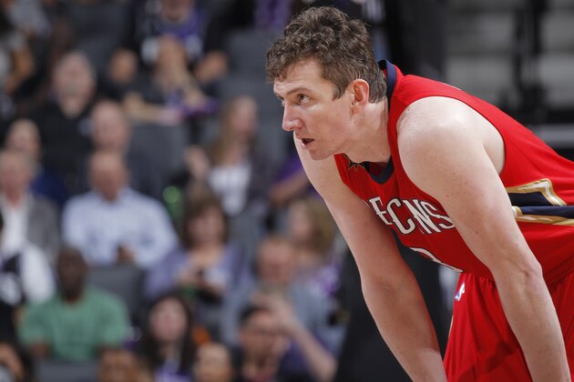 SACRAMENTO, CA - NOVEMBER 8: Omer Asik #3 of the New Orleans Pelicans looks on during the game against the Sacramento Kings on November 8, 2016 at Golden 1 Center in Sacramento, California. NOTE TO USER: User expressly acknowledges and agrees that, by downloading and or using this photograph, User is consenting to the terms and conditions of the Getty Images Agreement. Mandatory Copyright Notice: Copyright 2016 NBAE (Photo by Rocky Widner/NBAE via Getty Images)