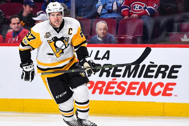 MONTREAL, QC - JANUARY 18:  Sidney Crosby #87 of the Pittsburgh Penguins skates during the NHL game against the Montreal Canadiens at the Bell Centre on January 18, 2017 in Montreal, Quebec, Canada.  The Pittsburgh Penguins defeated the Montreal Canadiens 4-1.  (Photo by Minas Panagiotakis/Getty Images)