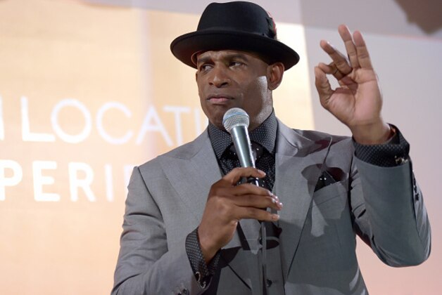 HOUSTON, TX - FEBRUARY 05:  Former NFL player Deion Sanders at On Location Experiences' Super Bowl LI Pre-Game Events at NRG on February 5, 2017 in Houston, Texas.  (Photo by Marcus Ingram/Getty Images for On Location Experiences )