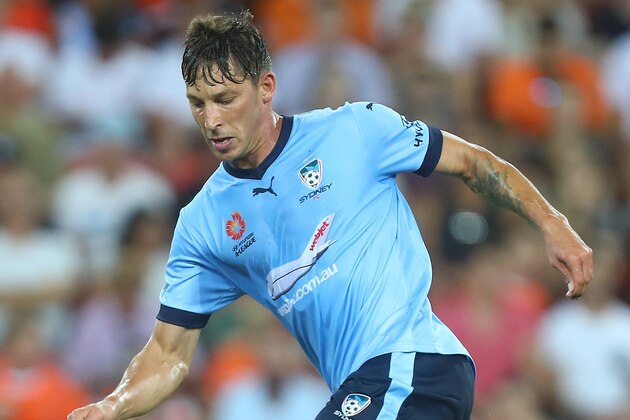 BRISBANE, AUSTRALIA - FEBRUARY 03:  Filip Holosko of Sydney FC controls the ball during the round 18 A-League match between the Brisbane Roar and Sydney FC at Suncorp Stadium on February 3, 2017 in Brisbane, Australia.  (Photo by Chris Hyde/Getty Images)