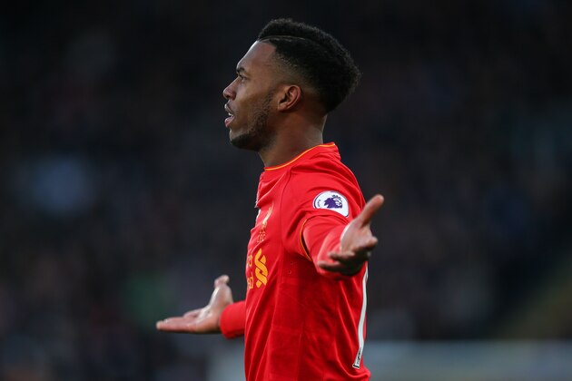 HULL, ENGLAND - FEBRUARY 04: Daniel Sturridge of Liverpool during the Premier League match between Hull City and Liverpool at KCOM Stadium on February 4, 2017 in Hull, England. (Photo by Robbie Jay Barratt - AMA/Getty Images)