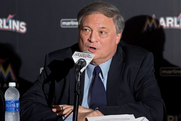 MIAMI, FL - NOVEMBER 19:  Miami Marlins owner Jeffrey Loria speaks during a press conference at Marlins Park on November 19, 2014 in Miami, Florida.  (Photo by Rob Foldy/Getty Images)
