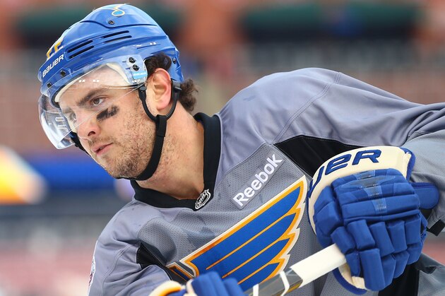 ST. LOUIS, MO - JANUARY 1: Kevin Shattenkirk #22 of the St. Louis Blues shoots the puck during the 2017 Bridgestone NHL Winter Classic Practice Day at Busch Stadium on January 1, 2017 in St. Louis, Missouri. (Photo by Dilip Vishwanat/Getty Images) ST. LOUIS, MO - JANUARY 1: Kevin Shattenkirk #22 of the St. Louis Blues shoots the puck during the 2017 Bridgestone NHL Winter Classic Practice Day at Busch Stadium on January 1, 2017 in St. Louis, Missouri. (Photo by Dilip Vishwanat/Getty Images)