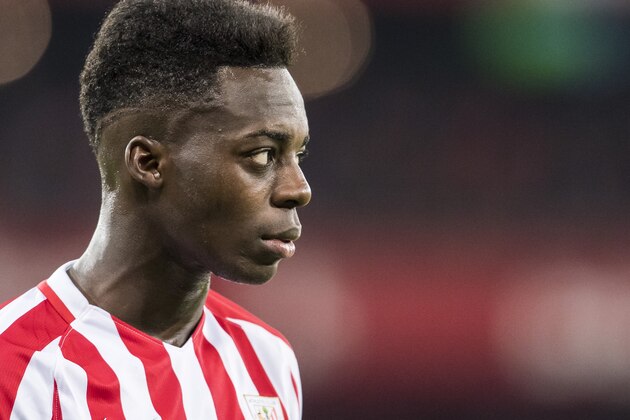 BILBAO, SPAIN - JANUARY 06: Inaki Williams Arthuer of Athletic Club looks on during their Copa del Rey Round of 16 first leg match between Athletic Club and FC Barcelona at San Mames Stadium on 05 January 2017 in Bilbao, Spain. (Photo by Victor Fraile/Power Sport Images/Getty Images)