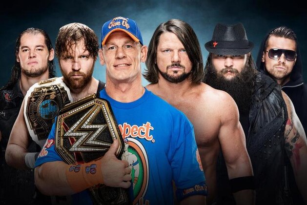 The six men who will compete inside the Elimination Chamber.