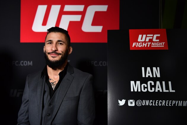 BELFAST, IRELAND - NOVEMBER 17:  Ian McCall of the United States poses for a picture during the UFC Fight Night Ultimate Media Day at the SSE Arena on November 17, 2016 in Belfast, Ireland. (Photo by Brandon Magnus/Zuffa LLC/Zuffa LLC via Getty Images)