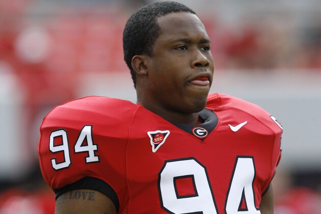 Quentin Moses of the Bulldogs during a game between the University of Georgia and University of Alabama-Birmingham at Sanford Stadium in Athens, Georgia on September 16, 2006. (Photo by Mike Zarrilli/Getty Images)