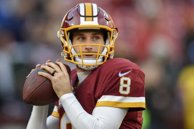 Washington Redskins quarterback Kirk Cousins (8) warms up before an NFL football game against the New York Giants in Landover, Md., Sunday, Jan. 1, 2017. (AP Photo/Nick Wass)