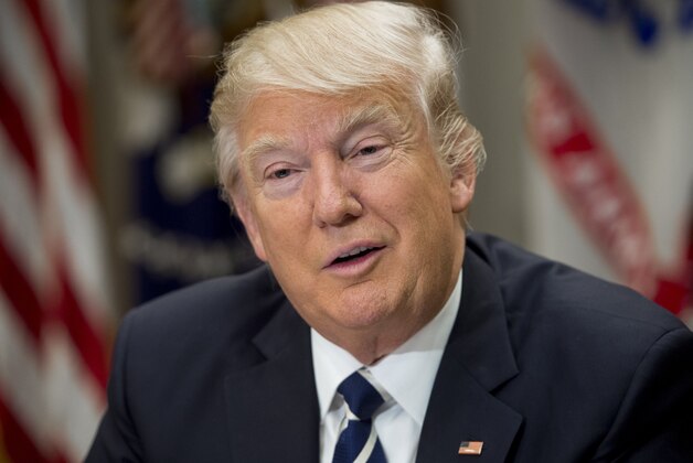 US President Donald Trump speaks during a meeting with teachers, school administrators and parents in the Roosevelt Room of the White House in Washington, DC, February 14, 2017. / AFP / SAUL LOEB        (Photo credit should read SAUL LOEB/AFP/Getty Images)