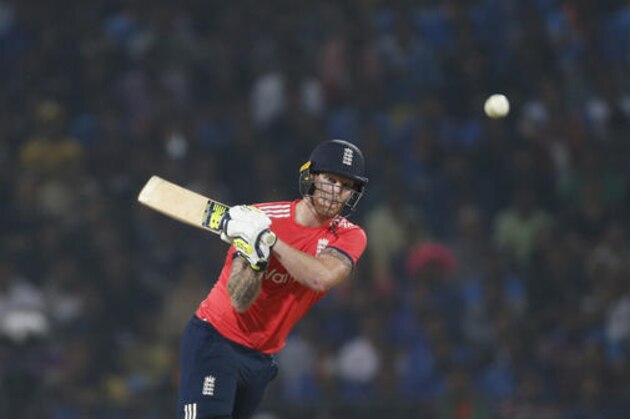 England's Ben Stokes bats during their second Twenty20 international cricket match against India at Vidarbha cricket association stadium in Nagpur, India, Sunday, Jan 29, 2017. (AP Photo/Rajanish Kakade)