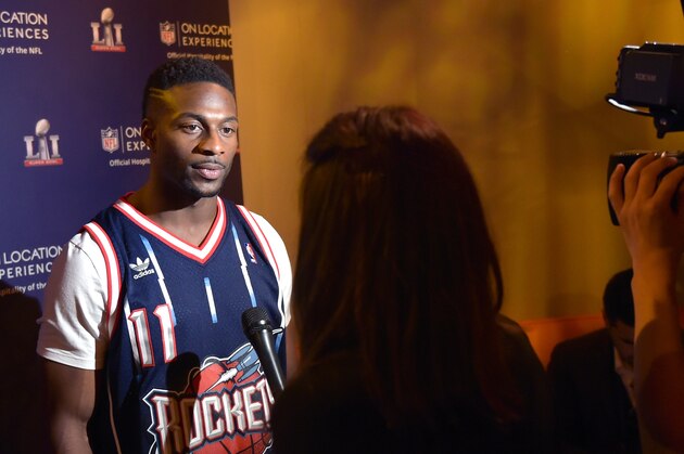HOUSTON, TX - FEBRUARY 05:  NFL player Emmanuel Sanders at On Location Experiences' Super Bowl LI Pre-Game Events at NRG on February 5, 2017 in Houston, Texas.  (Photo by Marcus Ingram/Getty Images for On Location Experiences )