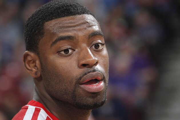 SACRAMENTO, CA - FEBRUARY 10: Tyreke Evans #13 of the Sacramento Kings in a game against the Houston Rockets on February 10, 2013 at Sleep Train Arena in Sacramento, California. NOTE TO USER: User expressly acknowledges and agrees that, by downloading and or using this photograph, User is consenting to the terms and conditions of the Getty Images Agreement. Mandatory Copyright Notice: Copyright 2013 NBAE (Photo by Rocky Widner/NBAE via Getty Images)