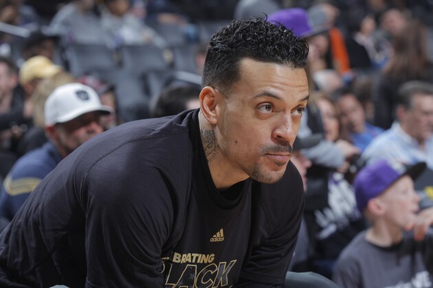 SACRAMENTO, CA - FEBRUARY 4: Matt Barnes #22 of the Sacramento Kings looks on during the game against the Golden State Warriors on February 4, 2017 at Golden 1 Center in Sacramento, California. NOTE TO USER: User expressly acknowledges and agrees that, by downloading and or using this photograph, User is consenting to the terms and conditions of the Getty Images Agreement. Mandatory Copyright Notice: Copyright 2017 NBAE (Photo by Rocky Widner/NBAE via Getty Images)