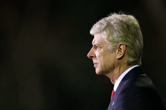 SUTTON, GREATER LONDON - FEBRUARY 20: Arsene Wenger manager  of Arsenal during The Emirates FA Cup Fifth Round match between Sutton United and Arsenal on February 20, 2017 in Sutton, Greater London. (Photo by Catherine Ivill - AMA/Getty Images)