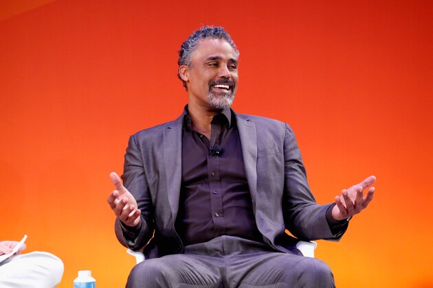 NEW YORK, NY - SEPTEMBER 26:  Rick Fox speaks onstage during the Go Live: The Shift to Live Video panel in Times Center Stage at 2016 Advertising Week New York on September 26, 2016 in New York City.  (Photo by John Lamparski/Getty Images for Advertising Week New York)