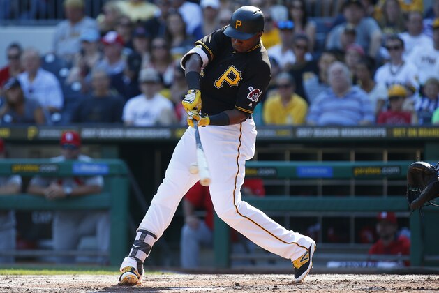 PITTSBURGH, PA - SEPTEMBER 05:  Gregory Polanco #25 of the Pittsburgh Pirates in action during the game against the St. Louis Cardinals at PNC Park on September 5, 2016 in Pittsburgh, Pennsylvania.  (Photo by Justin K. Aller/Getty Images)