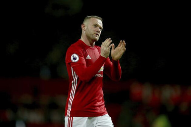 Manchester United's Wayne Rooney leaves the field after the English Premier League soccer match between Manchester United and Liverpool at Old Trafford stadium in Manchester, England, Sunday, Jan. 15, 2017. (AP Photo/Dave Thompson)