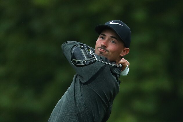 JOHANNESBURG, SOUTH AFRICA - FEBRUARY 23:   Paul Peterson of the USA tees off on the 18th hole during the first round of the Joburg Open at Royal Johannesburg and Kensington Golf Club on February 23, 2017 in Johannesburg, South Africa.  (Photo by Warren Little/Getty Images)