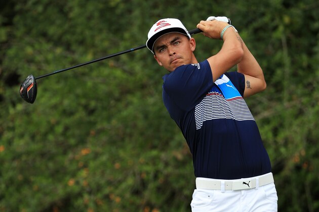 PALM BEACH GARDENS, FL - FEBRUARY 25:  Rickie Fowler of the United States plays his shot from the third tee during the third round of The Honda Classic at PGA National Resort and Spa on February 25, 2017 in Palm Beach Gardens, Florida.  (Photo by Mike Ehrmann/Getty Images)