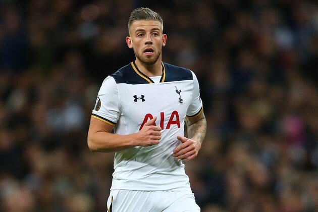 LONDON, ENGLAND - FEBRUARY 23: Toby Alderweireld of Tottenham Hotspur during the UEFA Europa League Round of 32 second leg match between Tottenham Hotspur and KAA Gent at Wembley Stadium on February 23, 2017 in London, United Kingdom. (Photo by Catherine Ivill - AMA/Getty Images)