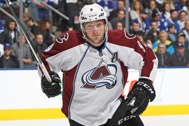 TORONTO, ON - DECEMBER 11:  Matt Duchene #9 of the Colorado Avalanche skates against the Toronto Maple Leafs during an NHL game at the Air Canada Centre on December 11, 2016 in Toronto, Ontario, Canada. The Avalanche defeated the Maple Leafs 3-1. (Photo by Claus Andersen/Getty Images)