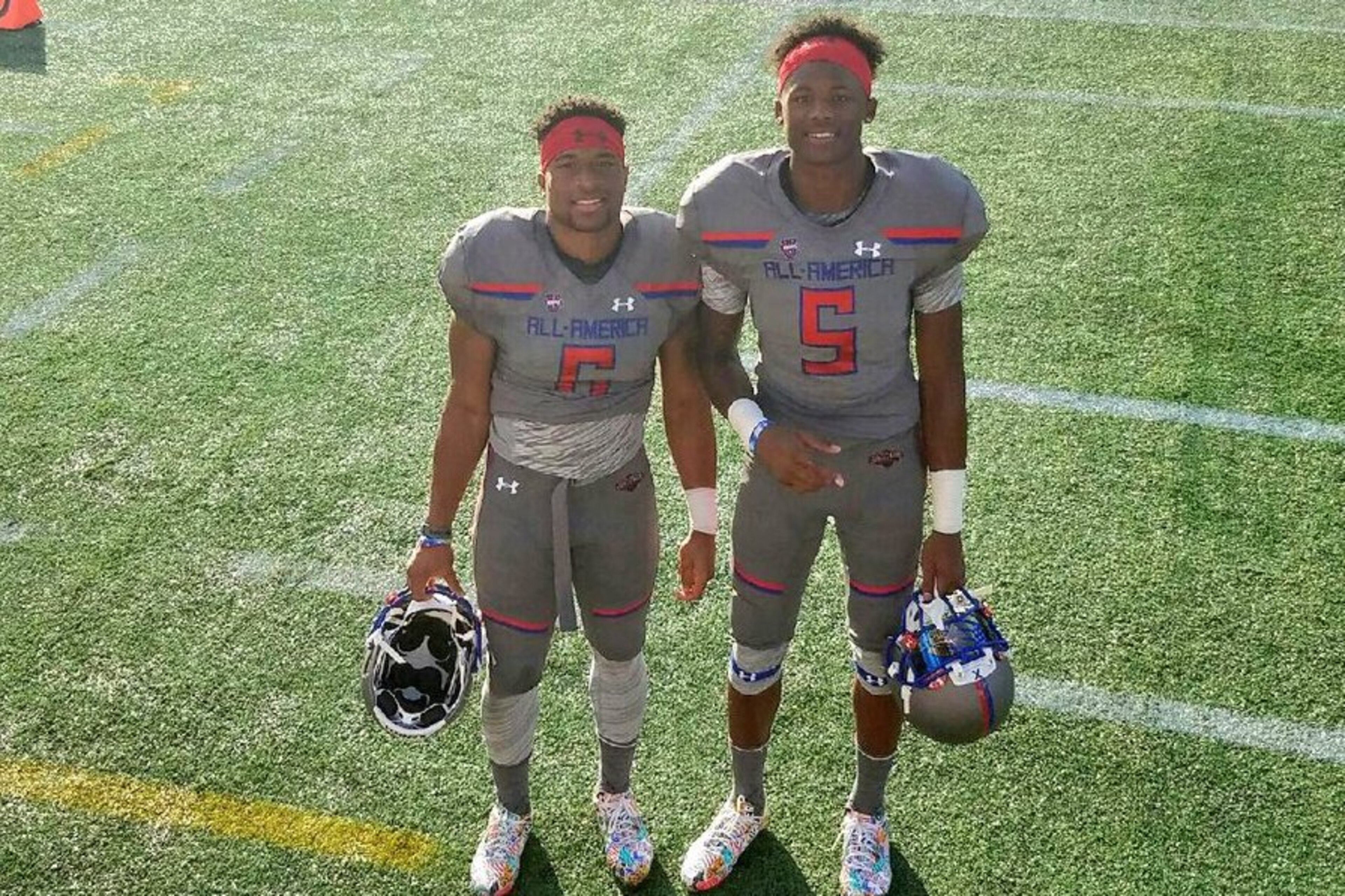 Rodgers, left, and Higgins suited up together at the Under Armour All-America Game.