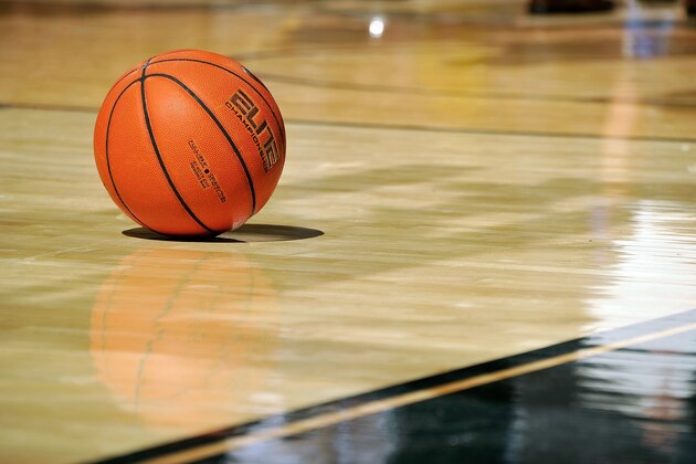 NASHVILLE, TN - FEBRUARY 25:  A general view of a basketball resting on the court during a game between the Florida Gators and the Vanderbilt Commodores at Memorial Gym on February 25, 2014 in Nashville, Tennessee.  (Photo by Frederick Breedon/Getty Images)