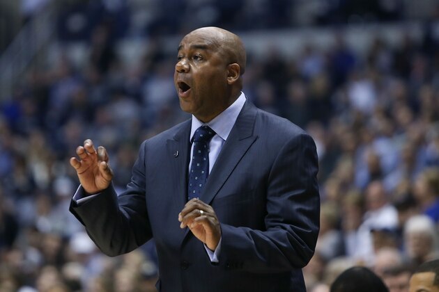 CINCINNATI, OH - JANUARY 22:  Head coach John Thompson III of the Georgetown Hoyas directs his team against the Xavier Musketeers during the first half at Cintas Center on January 22, 2017 in Cincinnati, Ohio.  (Photo by Michael Reaves/Getty Images)