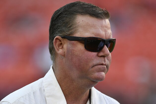 LANDOVER, MD - AUGUST 19:   General manager Scot McCloughan of the Washington Redskins is seen before the game between the Washington Redskins and the New York Jets at FedExField on August 19, 2016 in Landover, Maryland.  The Redskins defeated the Jets 22-18. (Photo by Larry French/Getty Images)