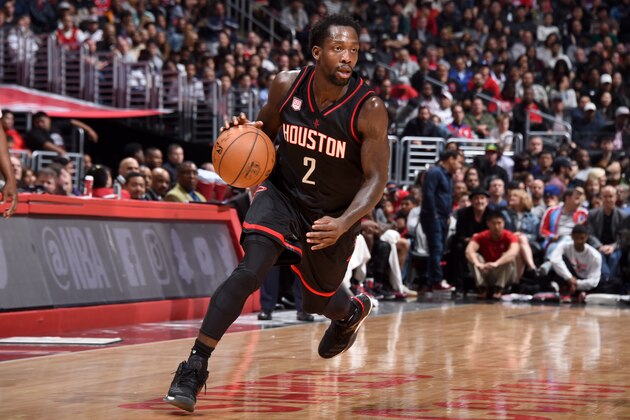 LOS ANGELES, CA - MARCH 1:  Patrick Beverley #2 of the Houston Rockets handles the ball against the Los Angeles Clippers on March 1, 2017 at STAPLES Center in Los Angeles, California. NOTE TO USER: User expressly acknowledges and agrees that, by downloading and/or using this Photograph, user is consenting to the terms and conditions of the Getty Images License Agreement. Mandatory Copyright Notice: Copyright 2017 NBAE (Photo by Andrew D. Bernstein/NBAE via Getty Images)
