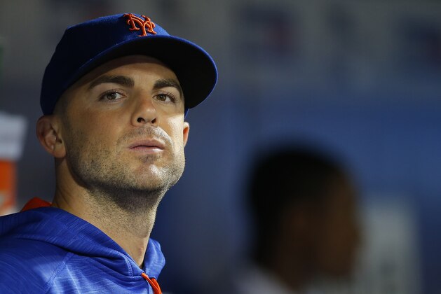 NEW YORK, NY - SEPTEMBER 01: David Wright #5 of the New York Mets sits in the dugout during a game against the Miami Marlins at Citi Field on September 1, 2016 in the Flushing neighborhood of the Queens borough of New York City. (Photo by Rich Schultz/Getty Images)