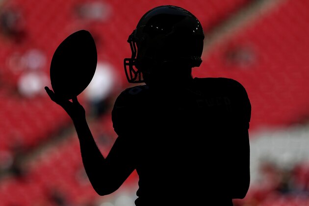GLENDALE, AZ - DECEMBER 18:  Long snapper Aaron Brewer #46 of the Arizona Cardinals warms up on the field prior to the NFL game against the New Orleans Saints at the University of Phoenix Stadium on December18, 2016 in Glendale, Arizona.  (Photo by Christian Petersen/Getty Images)