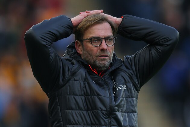 HULL, ENGLAND - FEBRUARY 04: Jurgen Klopp manager / head coach of Liverpool during the Premier League match between Hull City and Liverpool at KCOM Stadium on February 4, 2017 in Hull, England. (Photo by Robbie Jay Barratt - AMA/Getty Images) HULL, ENGLAND - FEBRUARY 04: Jurgen Klopp manager / head coach of Liverpool during the Premier League match between Hull City and Liverpool at KCOM Stadium on February 4, 2017 in Hull, England. (Photo by Robbie Jay Barratt - AMA/Getty Images)