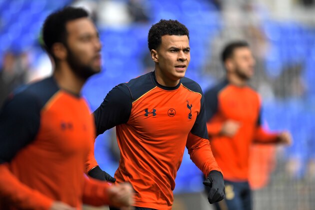 LONDON, ENGLAND - FEBRUARY 26: Dele Alli of Tottenham Hotspur warms up prior to the Premier League match between Tottenham Hotspur and Stoke City at White Hart Lane on February 26, 2017 in London, England.  (Photo by Michael Regan/Getty Images)