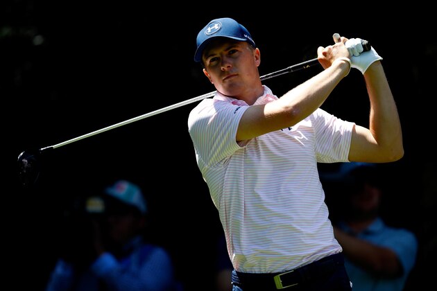 MEXICO CITY, MEXICO - MARCH 03:  Jordan Spieth of the United States plays his tee shot on the 12th hole during the second round of the World Golf Championships Mexico Championship at Club De Golf Chapultepec on March 3, 2017 in Mexico City, Mexico.  (Photo by Buda Mendes/Getty Images)