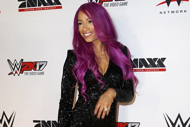 MUNICH, GERMANY - NOVEMBER 03:  Sasha Banks attends Tim Wiese's first WWE fight at Olympiahalle on November 3, 2016 in Munich, Germany.  (Photo by Dominik Bindl/Getty Images)
