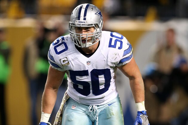 PITTSBURGH, PA - NOVEMBER 13:  Sean Lee #50 of the Dallas Cowboys in action during the game against the Pittsburgh Steelers at Heinz Field on November 13, 2016 in Pittsburgh, Pennsylvania.  (Photo by Rob Leiter/Getty Images)
