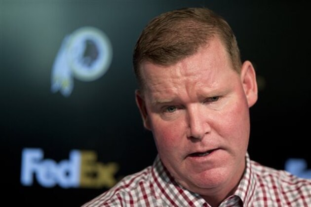 Washington Redskins’ general manager Scot McCloughan speaks during a news conference at Redskins Park in Ashburn, Va., Monday, April 25, 2016.    (AP Photo/Manuel Balce Ceneta)