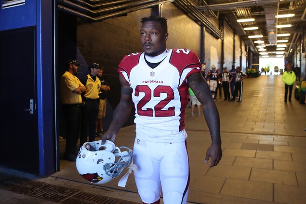 ORCHARD PARK, NY - SEPTEMBER 25: Tony Jefferson #22 of the Arizona Cardinals walks out onto the field through the tunnel before the start of NFL game action against the Buffalo Bills at New Era Field on September 25, 2016 in Orchard Park, New York. (Photo by Tom Szczerbowski/Getty Images)