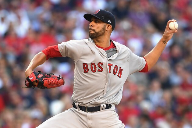 CLEVELAND, OH - OCTOBER 07:  David Price #24 of the Boston Red Sox throws a pitch in the first inning against the Cleveland Indians during game two of the American League Divison Series at Progressive Field on October 7, 2016 in Cleveland, Ohio.  (Photo by Jason Miller/Getty Images)