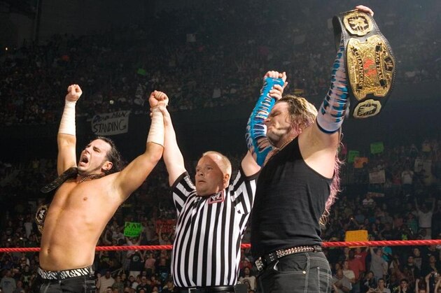 Could the WWE Tag Team Championships be next in The Broken Hardys' sights?