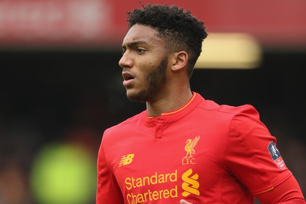 LIVERPOOL, ENGLAND - JANUARY 28: Joe Gomez of Liverpool during The Emirates FA Cup Fourth Round between Liverpool and Wolverhampton Wanderers at Anfield on January 28, 2017 in Liverpool, England. (Photo by Matthew Ashton - AMA/Getty Images)