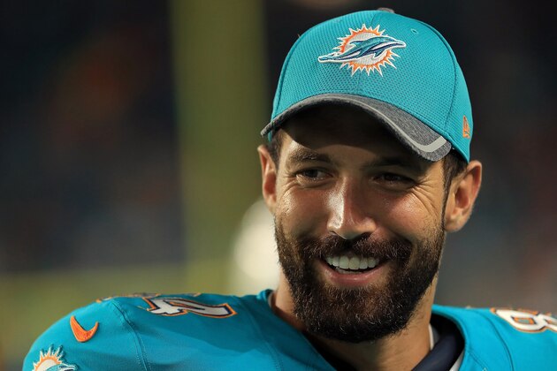 MIAMI GARDENS, FL - SEPTEMBER 01:  Jordan Cameron #84 of the Miami Dolphins looks on during a preseason game against the Tennessee Titans at Hard Rock Stadium on September 1, 2016 in Miami Gardens, Florida.  (Photo by Mike Ehrmann/Getty Images)
