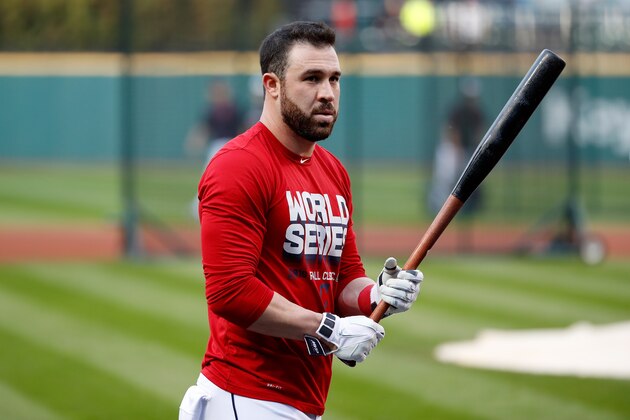 CLEVELAND, OH - NOVEMBER 02:  Jason Kipnis #22 of the Cleveland Indians looks on during batting practice prior to Game Seven of the 2016 World Series against the Chicago Cubs at Progressive Field on November 2, 2016 in Cleveland, Ohio.  (Photo by Gregory Shamus/Getty Images)