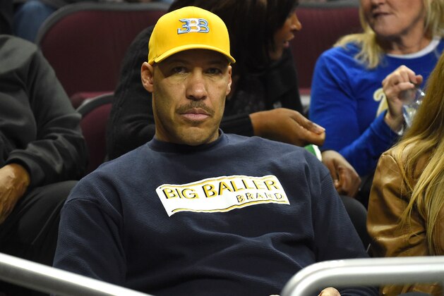 LOS ANGELES, CA - JANUARY 25:  LaVar Ball, father of Lonzo Ball #2 of the UCLA Bruins, watches the game against the USC Trojans at Galen Center on January 25, 2017 in Los Angeles, California.  (Photo by Jayne Kamin-Oncea/Getty Images)
