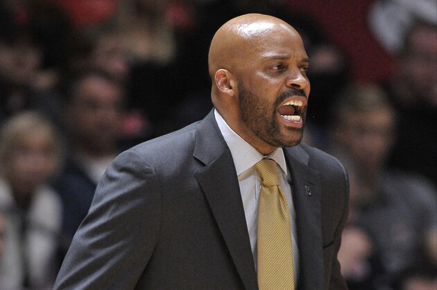 SALT LAKE CITY, UT - JANUARY 27: Head coach Cuonzo Martin of the California Golden Bears yells from the bench in the game against the Utah Utes at the Jon M. Huntsman Center on January  27, 2016 in Salt Lake City, Utah. (Photo by Gene Sweeney Jr/Getty Images)