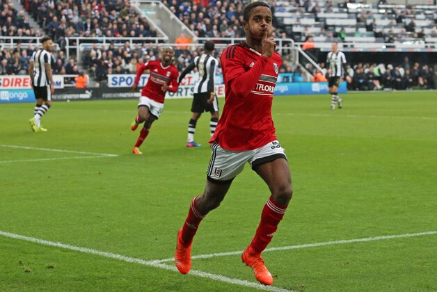 NEWCASTLE UPON TYNE, ENGLAND - MARCH 11: Ryan Sessegnon of Fulham celebrates after he scores the third goal during the Sky Bet Championship match between Newcastle United and Fulham  at St James' Park on March 11, 2017 in Newcastle upon Tyne, England. (Photo by Ian Horrocks/Getty Images)