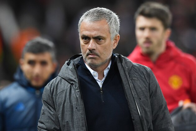 MANCHESTER, ENGLAND - MARCH 16: Jose Mourinho, Manager of Manchester United looks on during the UEFA Europa League Round of 16, second leg match between Manchester United and FK Rostov at Old Trafford on March 16, 2017 in Manchester, United Kingdom. (Photo by Stu Forster/Getty Images) MANCHESTER, ENGLAND - MARCH 16: Jose Mourinho, Manager of Manchester United looks on during the UEFA Europa League Round of 16, second leg match between Manchester United and FK Rostov at Old Trafford on March 16, 2017 in Manchester, United Kingdom. (Photo by Stu Forster/Getty Images)