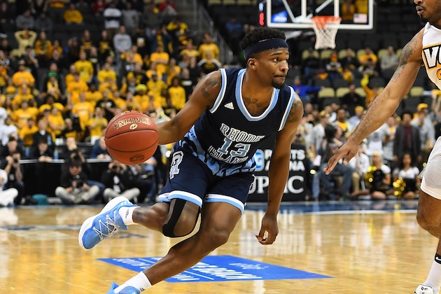 PITTSBURGH, PA - MARCH 12:  Stanford Robinson #13 of the Rhode Island Rams in action against the Virginia Commonwealth Rams during the championship game of the Atlantic 10 Basketball Tournament at PPG PAINTS Arena on March 12, 2017 in Pittsburgh, Pennsylvania. (Photo by Joe Sargent/Getty Images)
