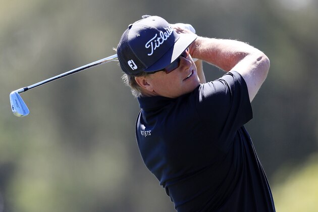 ORLANDO, FL - MARCH 17:  Charley Hoffman of the United States plays his shot from the 14th tee during the second round of the Arnold Palmer Invitational Presented By MasterCard on March 17, 2017 in Orlando, Florida.  (Photo by Sam Greenwood/Getty Images)